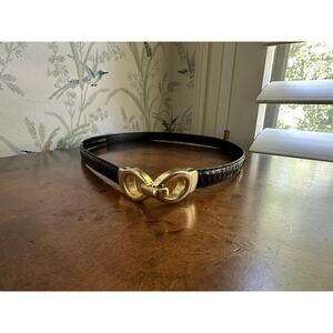 Black Snake Skin Size 29” Belt Womens